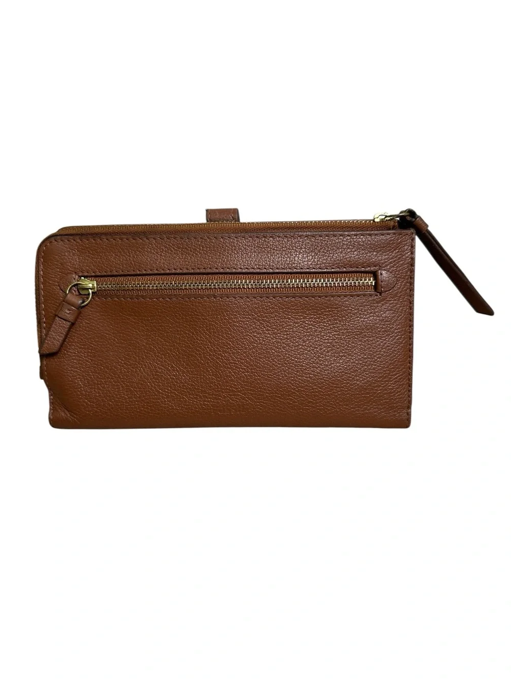 Fossil Blue & Green Scallop Fiona Clutch Multi-Function Zip Around Coin Wallet